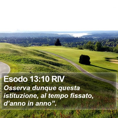 Esodo 13:10 RIV Bible Verse Image