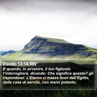 Esodo 13:14 RIV Bible Verse Image