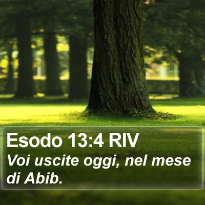 Esodo 13:4 RIV Bible Verse Image