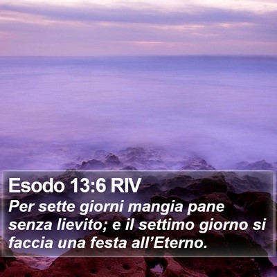 Esodo 13:6 RIV Bible Verse Image
