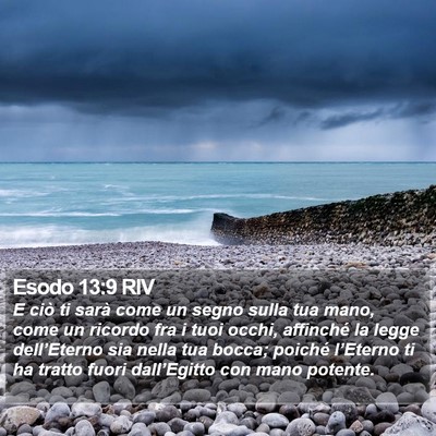 Esodo 13:9 RIV Bible Verse Image