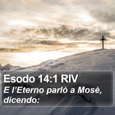 Esodo 14:1 RIV Bible Verse Image