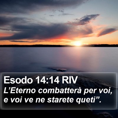 Esodo 14:14 RIV Bible Verse Image