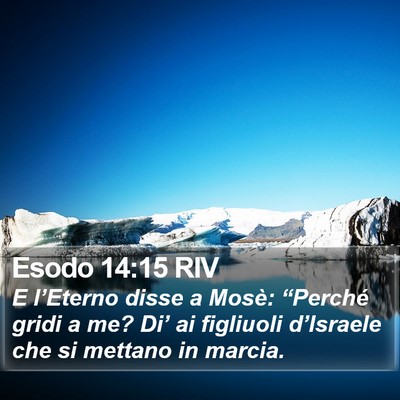 Esodo 14:15 RIV Bible Verse Image