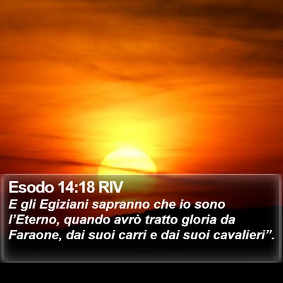 Esodo 14:18 RIV Bible Verse Image