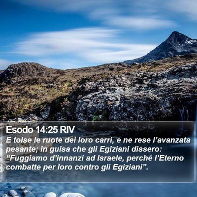 Esodo 14:25 RIV Bible Verse Image