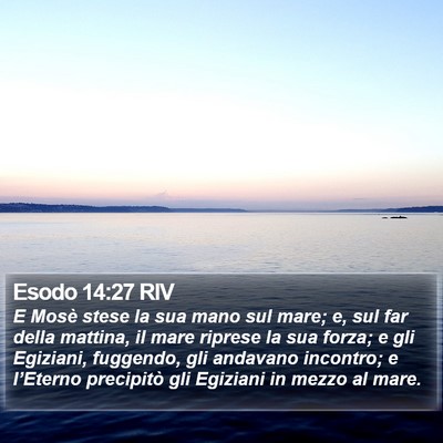 Esodo 14:27 RIV Bible Verse Image