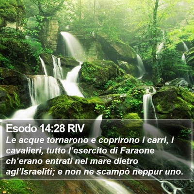 Esodo 14:28 RIV Bible Verse Image