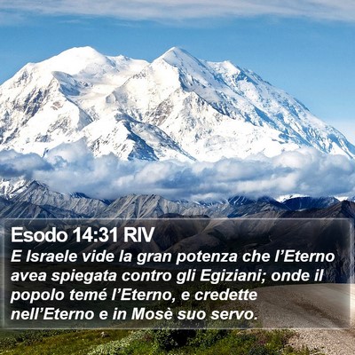 Esodo 14:31 RIV Bible Verse Image
