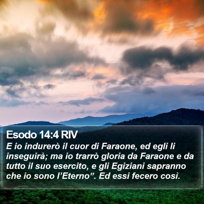 Esodo 14:4 RIV Bible Verse Image