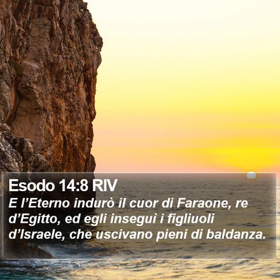 Esodo 14:8 RIV Bible Verse Image