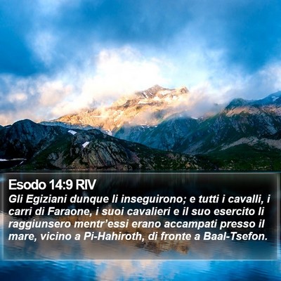 Esodo 14:9 RIV Bible Verse Image