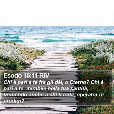 Esodo 15:11 RIV Bible Verse Image