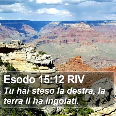 Esodo 15:12 RIV Bible Verse Image