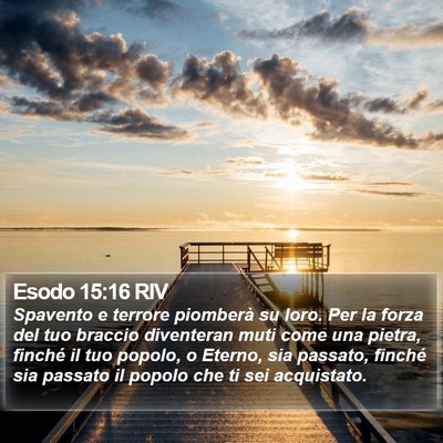 Esodo 15:16 RIV Bible Verse Image