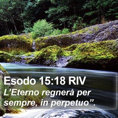 Esodo 15:18 RIV Bible Verse Image