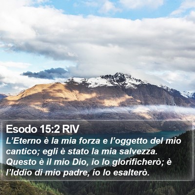 Esodo 15:2 RIV Bible Verse Image