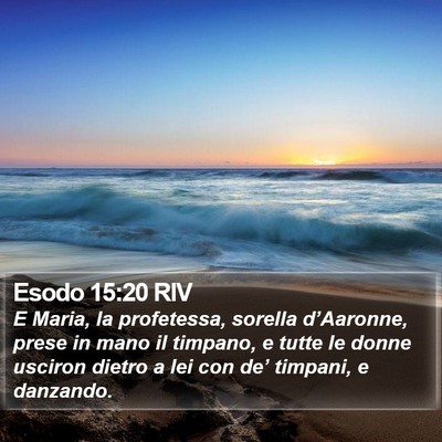 Esodo 15:20 RIV Bible Verse Image
