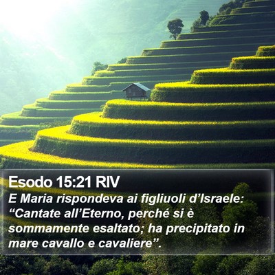 Esodo 15:21 RIV Bible Verse Image