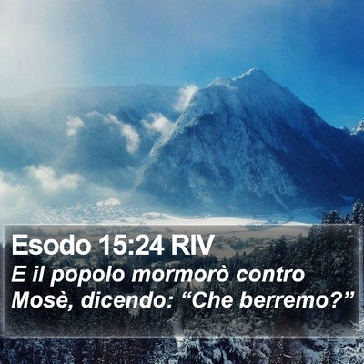 Esodo 15:24 RIV Bible Verse Image