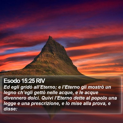 Esodo 15:25 RIV Bible Verse Image