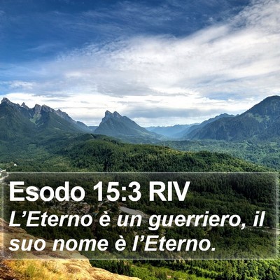 Esodo 15:3 RIV Bible Verse Image