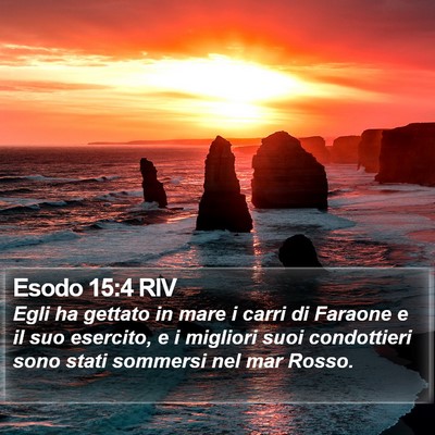 Esodo 15:4 RIV Bible Verse Image