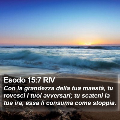 Esodo 15:7 RIV Bible Verse Image
