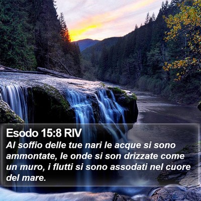 Esodo 15:8 RIV Bible Verse Image