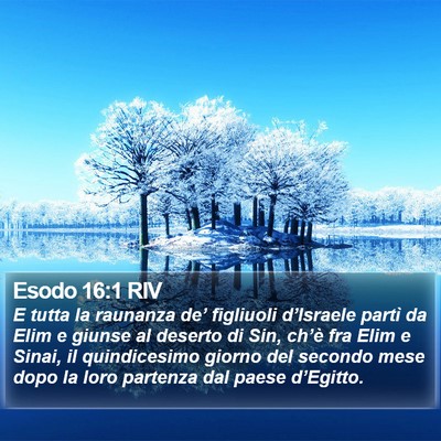 Esodo 16:1 RIV Bible Verse Image