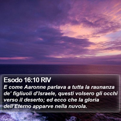 Esodo 16:10 RIV Bible Verse Image