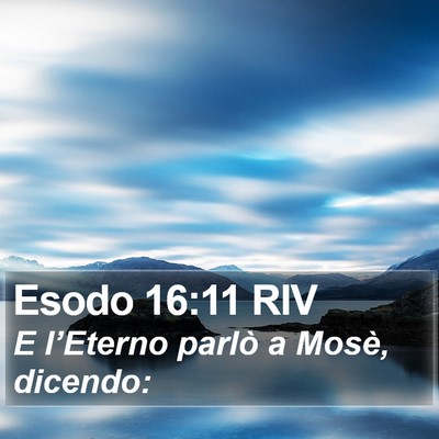 Esodo 16:11 RIV Bible Verse Image