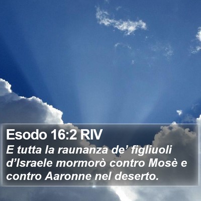 Esodo 16:2 RIV Bible Verse Image