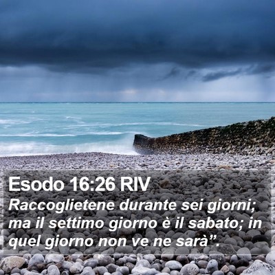 Esodo 16:26 RIV Bible Verse Image