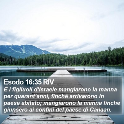 Esodo 16:35 RIV Bible Verse Image