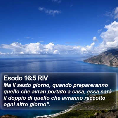 Esodo 16:5 RIV Bible Verse Image