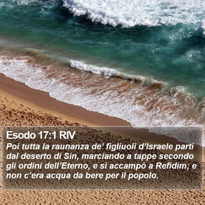 Esodo 17:1 RIV Bible Verse Image