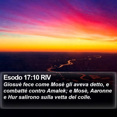 Esodo 17:10 RIV Bible Verse Image