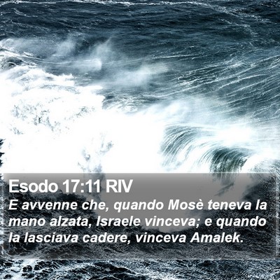 Esodo 17:11 RIV Bible Verse Image