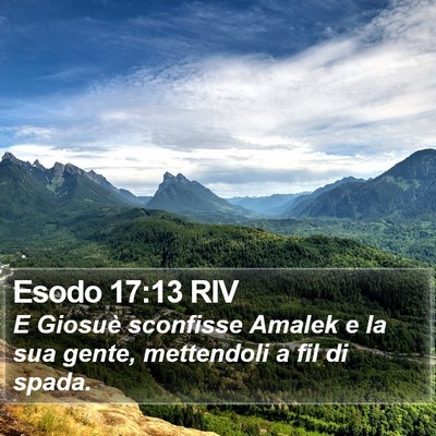 Esodo 17:13 RIV Bible Verse Image
