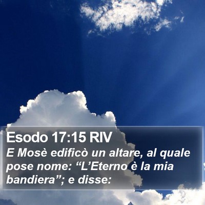 Esodo 17:15 RIV Bible Verse Image