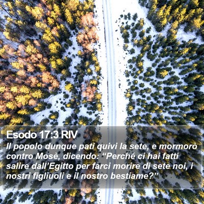 Esodo 17:3 RIV Bible Verse Image
