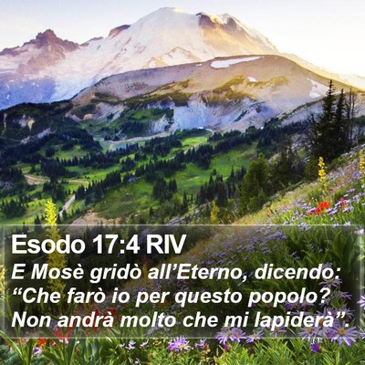 Esodo 17:4 RIV Bible Verse Image