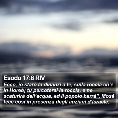 Esodo 17:6 RIV Bible Verse Image