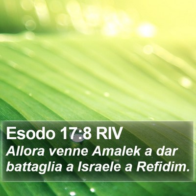Esodo 17:8 RIV Bible Verse Image