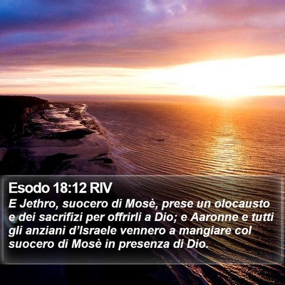 Esodo 18:12 RIV Bible Verse Image