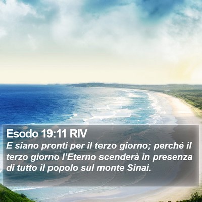 Esodo 19:11 RIV Bible Verse Image