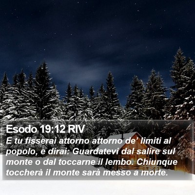 Esodo 19:12 RIV Bible Verse Image