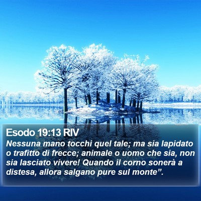 Esodo 19:13 RIV Bible Verse Image