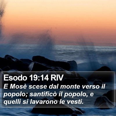 Esodo 19:14 RIV Bible Verse Image